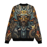 Bomber Jacket Drawing Aztec Mask Art