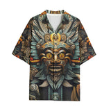 Hawaiian Shirt Drawing Aztec Mask Art