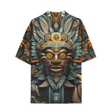 Hawaiian Shirt Drawing Aztec Mask Art