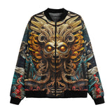 Bomber Jacket Ancient Aztec God Mask