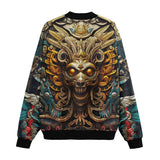 Bomber Jacket Ancient Aztec God Mask