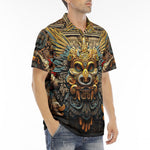 Men's Polo Shirt Art of Mayan Gods