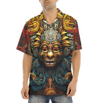 Hawaiian Shirt Ancient Aztec Mask