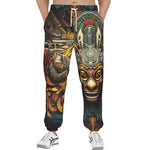 Men's Sweatpants Ancient Aztec Mask