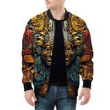 Bomber Jacket Ancient Aztec Mask