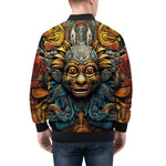 Bomber Jacket Ancient Aztec Mask