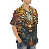 Hawaiian Shirt Ancient Aztec Mask