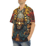 Hawaiian Shirt Ancient Aztec Mask