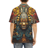 Hawaiian Shirt Ancient Aztec Mask