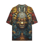 Hawaiian Shirt Ancient Aztec Mask