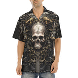 Hawaiian Shirt Gothic Skull Medieval Fantasy