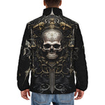 Down-Padded Puffer Jacket Gothic Skull Medieval Fantasy
