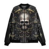 Bomber Jacket Gothic Skull Medieval Fantasy