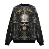 Bomber Jacket Gothic Skull Medieval Fantasy