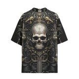 Hawaiian Shirt Gothic Skull Medieval Fantasy