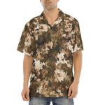 Hawaiian Shirt Brown Camouflage