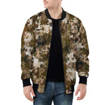 Bomber Jacket Brown Camouflage