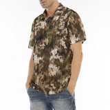 Men's Polo Shirt Brown Camouflage