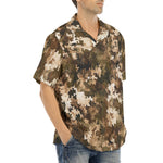 Hawaiian Shirt Brown Camouflage