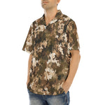 Hawaiian Shirt Brown Camouflage