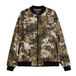 Bomber Jacket Brown Camouflage