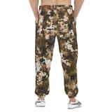 Men's Sweatpants Brown Camouflage