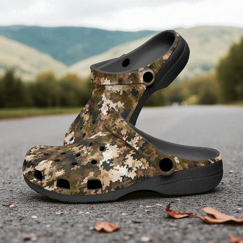 Classic Clogs Brown Camouflage