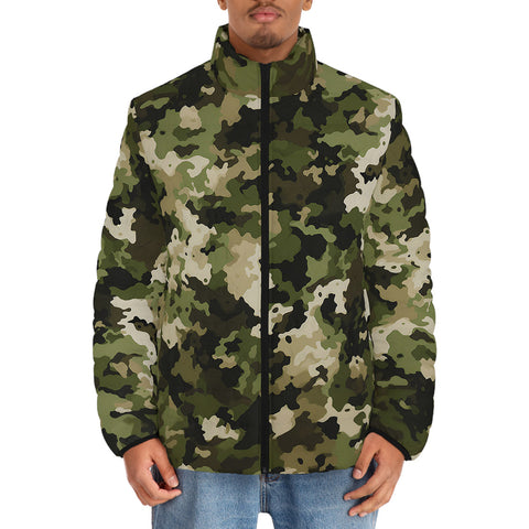 Down-Padded Puffer Jacket Camouflage