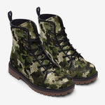 Leather Boots Camouflage