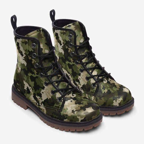 Leather Boots Camouflage