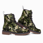 Leather Boots Camouflage