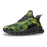 Sports Sneakers Green Camouflage