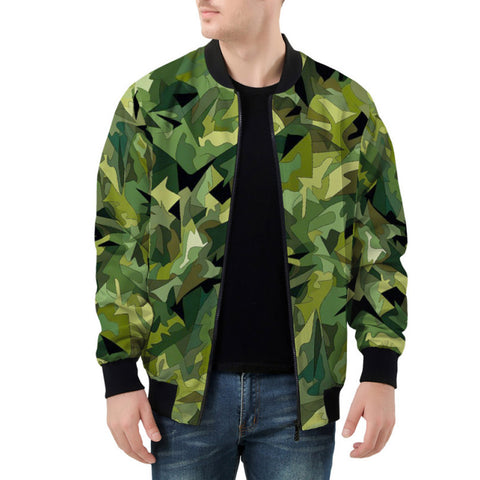 Bomber Jacket Green Camouflage