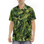 Men's Polo Shirt Green Camouflage