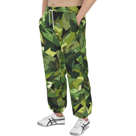 Men's Sweatpants Green Camouflage