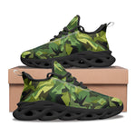 Sports Sneakers Green Camouflage