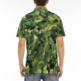 Men's Polo Shirt Green Camouflage