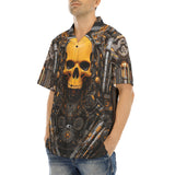 Hawaiian Shirt Industrial Style Robot Skull