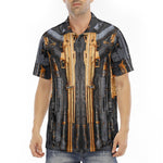 Men's Polo Shirt Retro-Futuristic Guns and Ammo