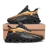 Sports Sneakers Retro-Futuristic Guns and Ammo