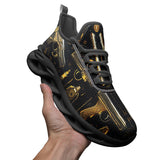 Sports Sneakers Golden Guns Collage