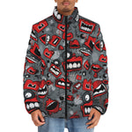 Down-Padded Puffer Jacket Pop-Art Style
