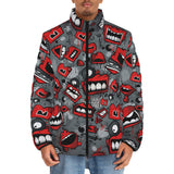 Down-Padded Puffer Jacket Pop-Art Style