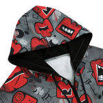 Men's Zip Up Hoodie Pop-Art Style