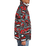 Down-Padded Puffer Jacket Pop-Art Style