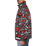 Down-Padded Puffer Jacket Pop-Art Style