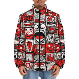 Down-Padded Puffer Jacket Pop-Art Style