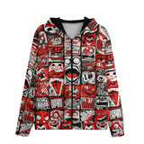 Men's Zip Up Hoodie Pop-Art Style