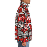 Down-Padded Puffer Jacket Pop-Art Style