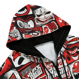 Men's Zip Up Hoodie Pop-Art Style